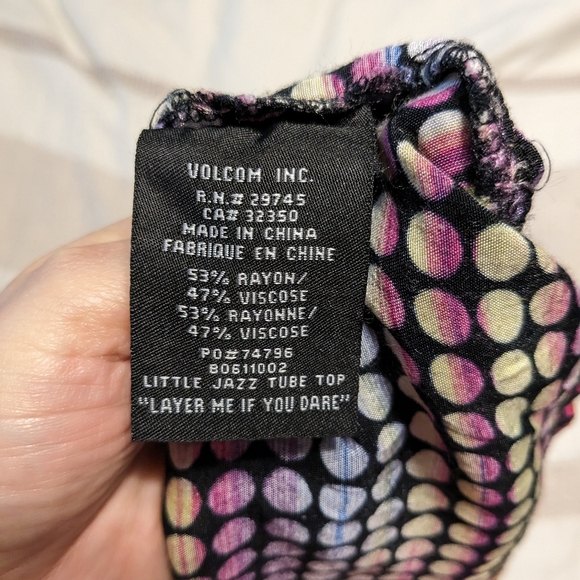 Volcom strapless colorful top - Picture 5 of 5